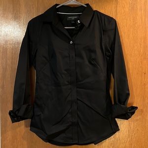 Banana Republic black button down